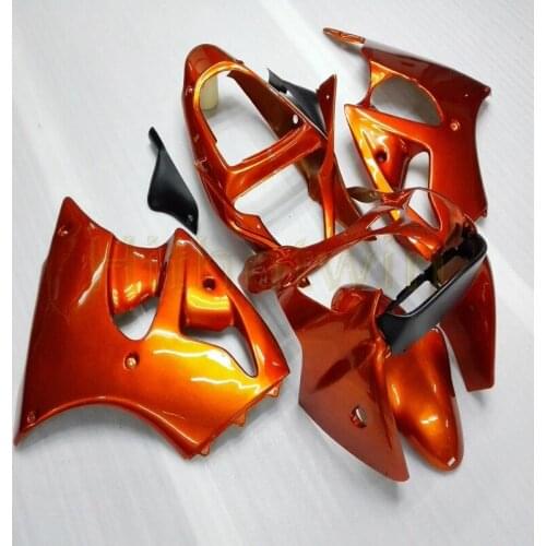 Custom motorcycle cowl for ZZR600 05-08 ZX-6R 636 2000 2001 2002 motor Fairings Injection mold orange