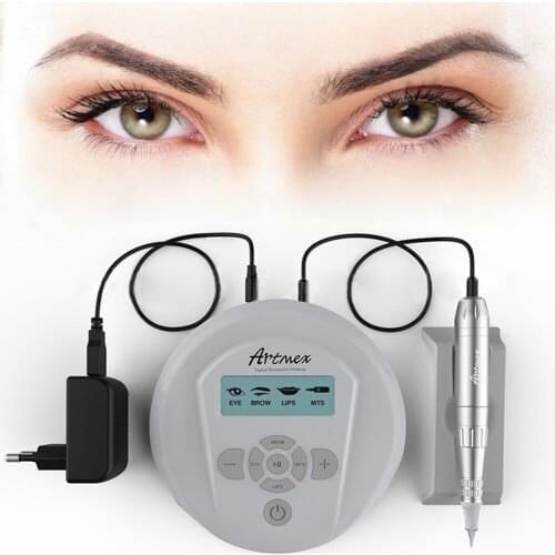 High Quality Permanent Makeup Machine Artmex V6 Eye Brow Lip Rotary Pen MTS PMU System With 5pcs Tattoo Needle Gift GF