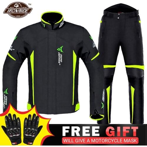Motorcycle Jacket +Pants Waterproof Moto Jacket Body Armor Motorcycle Suit Riding Racing Jaqueta Chaqueta Protection