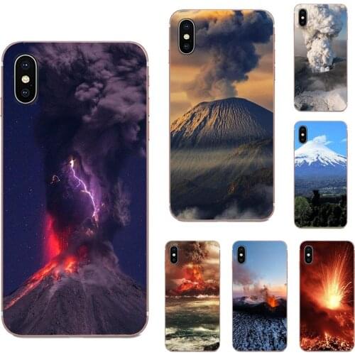 For Xiaomi Mi CC9 CC9E 9T mi10 mi9 mi8 note 9 10 pro lite SE Mi A1 A2 A3 Soft TPU Accessories Case Wonders Nature Volcano