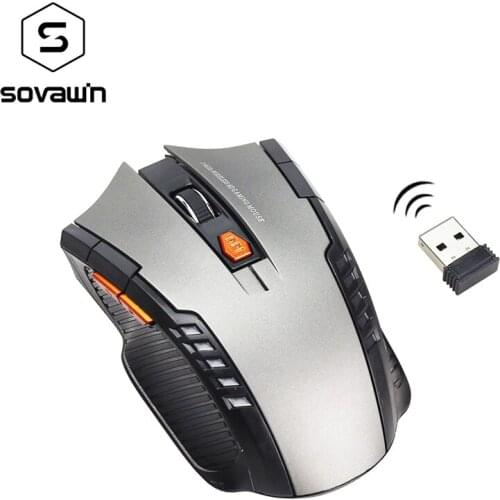 Mouse Gamer 2.4ghz Wireless Computer PC Laptop Profissional Game 1600dpi 2000 DPI USB Optical Mouses Gamer Symmetrical Design 6D