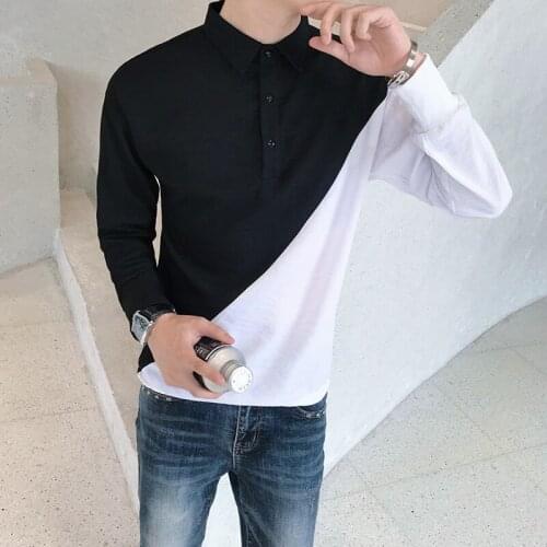 New Year Black Pullover Mens Long Sleeve Shirt 2021 Casual