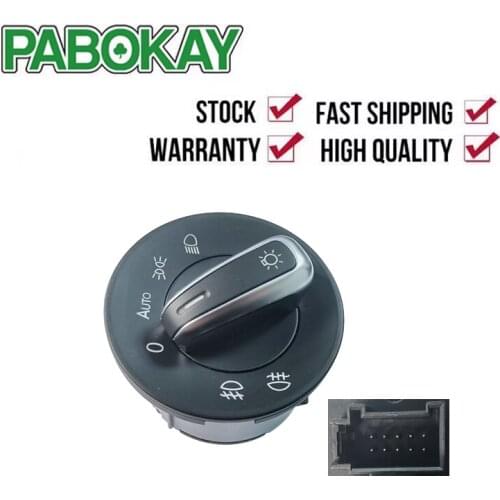 New headlight switch for OCTAVIA II 04-13 HEADLIGHT FOG LIGHT LAMP CONTROL SWITCH 1Z0941431K 1Z0941431C For SKODA Accessories