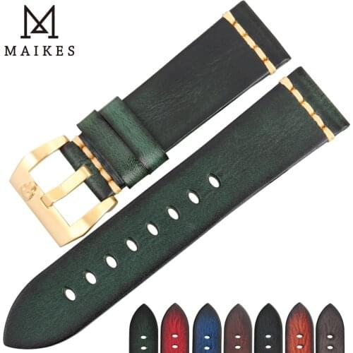 Watch Accessories Genuine Cow Leather Watchbands 20mm 22mm samsung gear s3 Watch Strap Replacement Bracelets 24mm Watch band