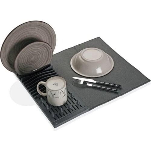 Draining Rack for Kitchen Sink Microfibre polypropylene (4 x 16 x 40 cm)