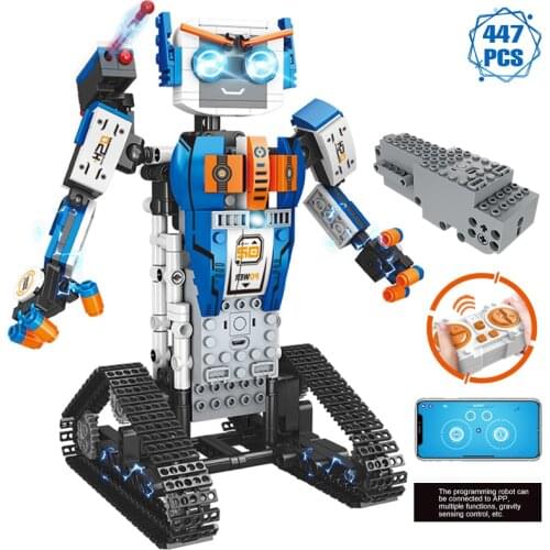 Technical APP Programming RC Robot Building Blocks Creator Remote Control Intelligent Robot Bricks Electric Toys for Adult