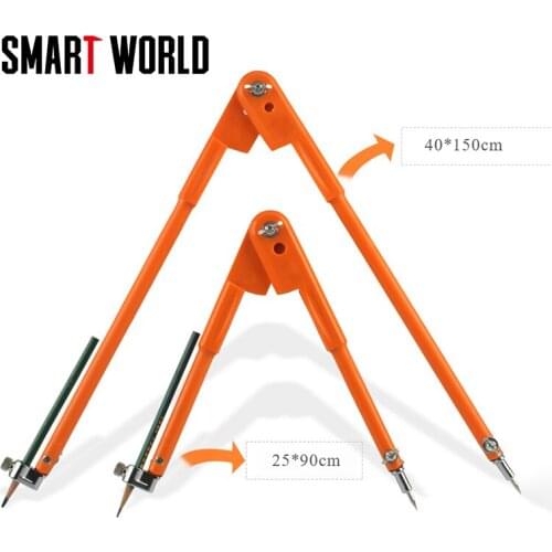 Woodworking Precision Pencil Compass Large Diameter Adjustable Divider Marker and Scribing Compass for Woodworking Tools