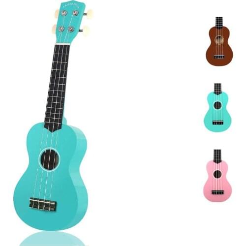 Beginner Ukulele Soprano for Kids Hawaii Guitar 21 Inch Beginner Uke Starter Kid Guitar Rainbow Uke Wood with Strings,Pick