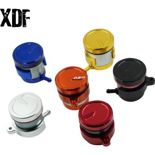 Universal CNC Aluminum Motorcycle Brake Fluid Reservoir Clutch Cylinder Tank Oil Fluid Cup For Honda Yamaha Suzuki