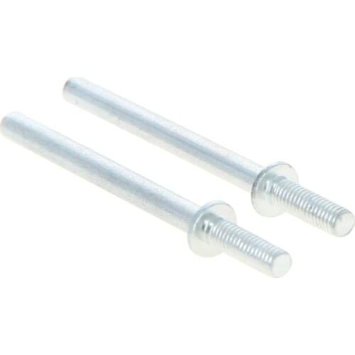 Utoolmart 2/5/10/20pcs 3mm Dia Grinding Head Connecting Rods With Handle Galvanized Carbon Steel Connected Rod for Wheels Tools