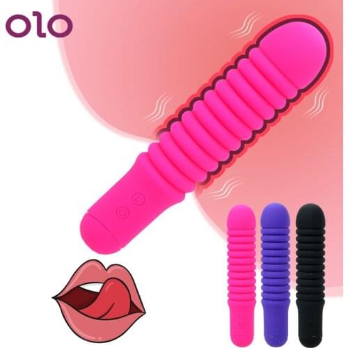 OLO 7 Speed Dildo Vibrator Magic Wand Clitoris Vagina Stimulator G-spot Massager Sex Toys for Women AV Stick Female Masturbator