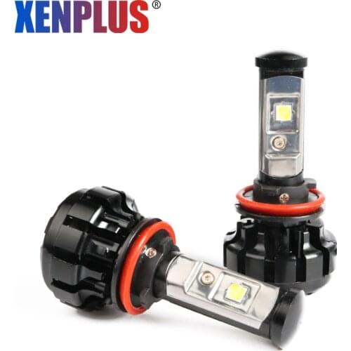Xenplus H7 LED H4 Headlight bulbs V18 turbo fan 9005 9006 H1 H3 H11 H8 H9 HB3 HB4 Hi Lo beam 6000LM XHP50 fog Light for car