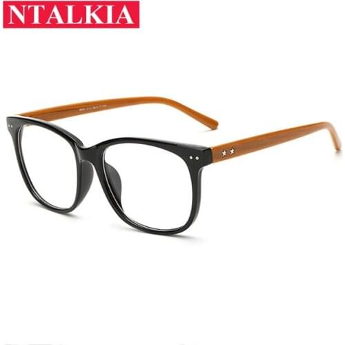 2018 Vintage Fashion Woman Transparent Glasses Frame With Clear Lens For Myopia Glasses Women Men Star Retro Eyeglasses Oculo
