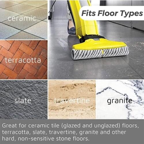 203F 4Pcs Hard Floor Sweeper Cordless Vacuum Cleaner Roller Brush Microfiber Replacement Compatible with Karcher FC3 FC5