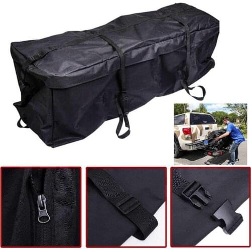 Car Roof Luggage Bag Oxford Thickened Roof Storage Bag Waterproof Trunk SUV Cargo Carrier Bag For Car Exterior Parts 140x45x48cm