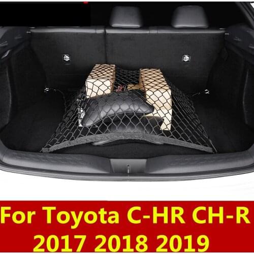 Trunk Car Rear Cargo Organizer Storage Elastic Carrier Mesh Net Nylon Car Interior Storage For Toyota C-HR CH-R 2017 2018 2019