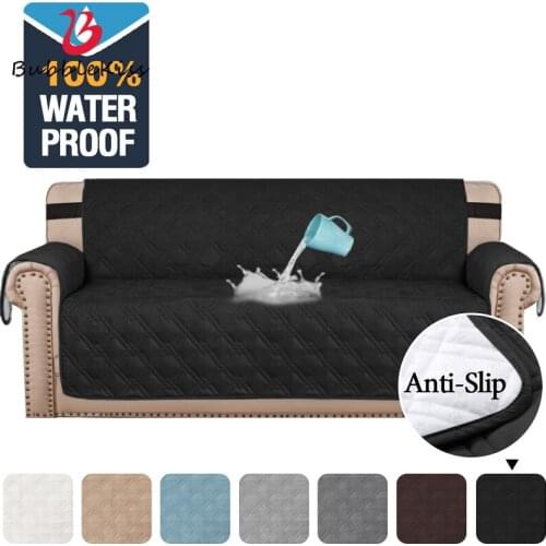 Bubble Kiss Waterproof Sofa Covers Solid Color Slip-Resistant Sofa Cover Home Adjustable Furniture Protector Universal Slipcover