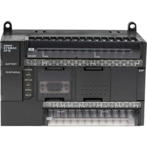 CPM2A-60CDR-D CP1E-N40DR-D CP1E PLC CPU - 24 Inputs, 16 (Relay) Outputs, USB Networking, Computer Interface