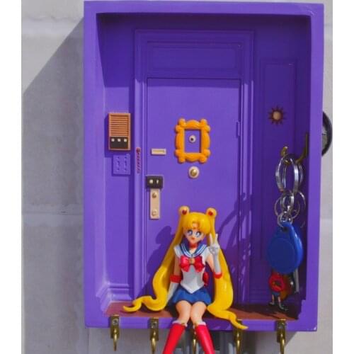 Tv Show Friends Key Holder Monicas Door Holder Appartment Purple Door Hanger Friends Home Decor Wall Decor