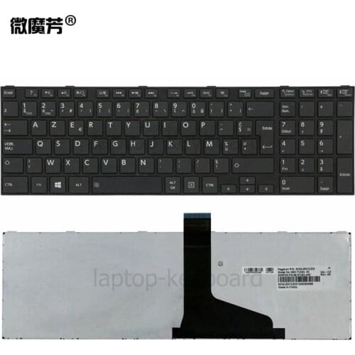 French Keyboard For TOSHIBA SATELLITE C850 C855D C850D C855 C870 C870D C875 C875D L875 L875D Black/WHITE FR AZERTY Keyboard