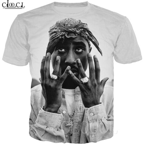 Tupac Amaru Shakur T Shirts Hip Hop Streetwear 3D Print Rock Rapper 2pac T-shirt Men Women Oversized Summer Casual Tee Pullovers