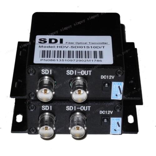 HD-SDI optical transceiver to support ring out of high-definition signal to optical fiber SDI optical transceiver output 2 Road