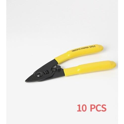 10pcs/Lot CFS-2 CFS 2 Fiber Optic Stripper CFS-2 Fiber Stripper 2 Holes Fiber Cable Stripper Removes 3mm Jacket, 250um Coatings