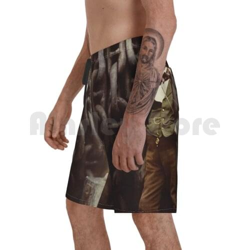 Isambard Kingdom Brunel 1857 Beach Shorts Men Beach Pants Swimwear Vintage Early Photography Engineer 19th Century