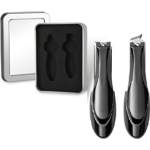 2pcs Stainless Steel Nail Scissors Cuticle Nipper Nail Toe Finger Clippers Trimmer Cutter Professional Beauty Manicure Tool FH05