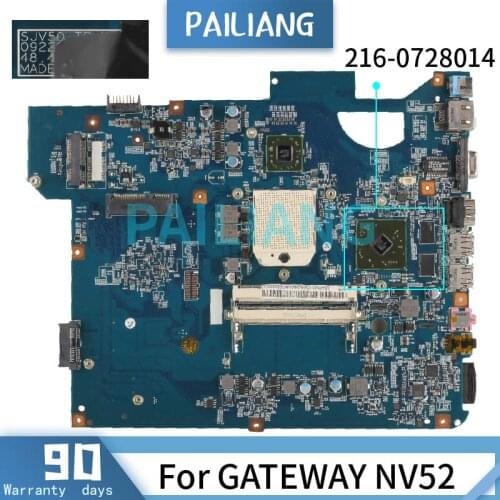 Mainboard For GATEWAY NV52 Laptop motherboard 09228-SB 216-0728014 DDR2 Tested OK