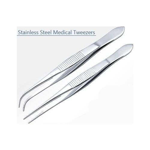 Medical Tweezers 10cm Stainless Steel Ophthalmic Forceps Medical Forceps Surgery Home Plastic Surgery Ophthalmology