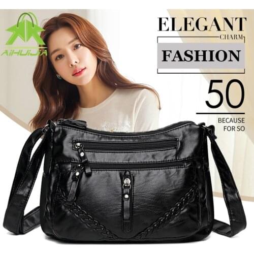 Fashion Solid Color Women Shoulder Bag High Quality Pu Leather Handbag 2021 New Luxury Designer High Capacity Messenger Bags