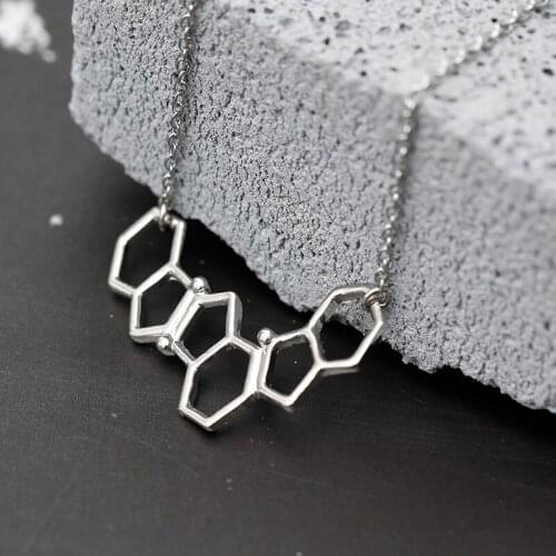 Fashion Simple Style Silver Color Honeycomb Pendant Necklace For Women Men Creative Jewelry Party Gifts