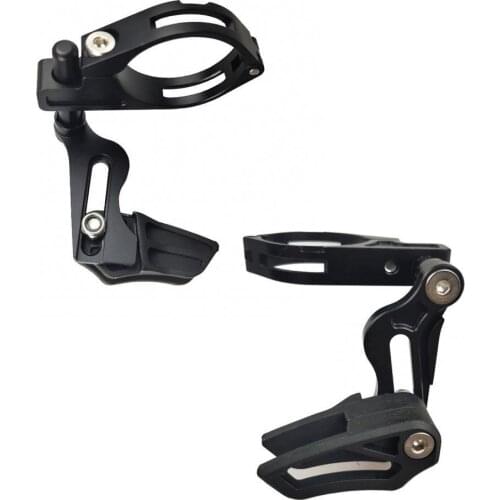 Bicycle single disc chain guide positive and negative tooth chain stabilizer adjustable single chain clamp type chain guide