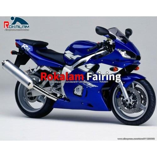 Fairing For Yamaha R6 1998 1999 2000 2001 2002 YZF600 98 99 00 01 02 White Blue Sportbike Body Set (Injection Molding)