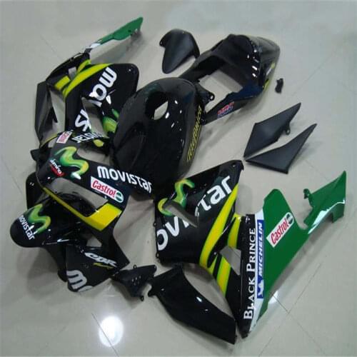 Dor-high quality green yellow white black For CBR 600RR 600 RR 03 04 2003 2004 CBR600 RR F5 CBR600RR 2003 2004 03-04 Fairing