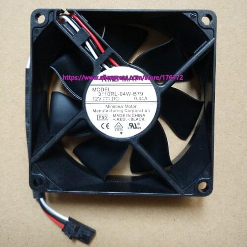 Brand new and original 8025 8cm cooling fan 3110RL-04W-B79 F50 12V 0.44A 3wires
