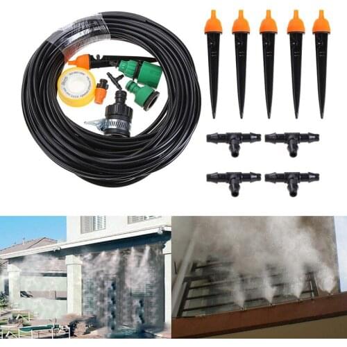 Plastic 25m Auto Timer Micro Drip Irrigation System Plant Self Watering Garden Hose Tool