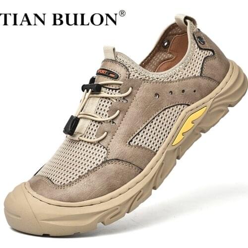 Summer Mesh Men Sandals Breathable Casual Shoes Designer Mens Hiking Climbing Sandals Non-slip Outdoor Slippers Zapatos Hombre