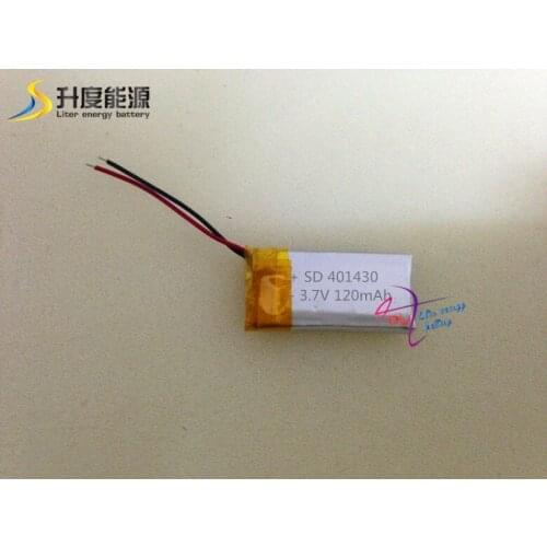 SD401430 3.7v 120mah lipo battery polymer rechargeable battery 401530 Tablet PC general battery