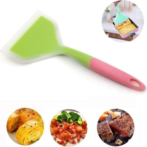 Silicone Pancakes Shovel Spatula Turner Kitchen Nonstick Fried Shovel For Cookware Thick Egg Braised Cookie Omelette Baking Tool