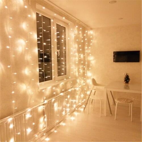 6*3M 600LED Icicle String Lights modern home Window Garlands Fairy lights Party Garden Wedding new year Curtain Patio Decor