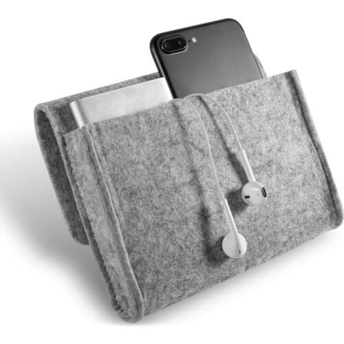 Convenient Storage Bags Travel Storage Organization Key Coin Package Mini Felt Pouch Earphone Card Home Storage Bags Supplies