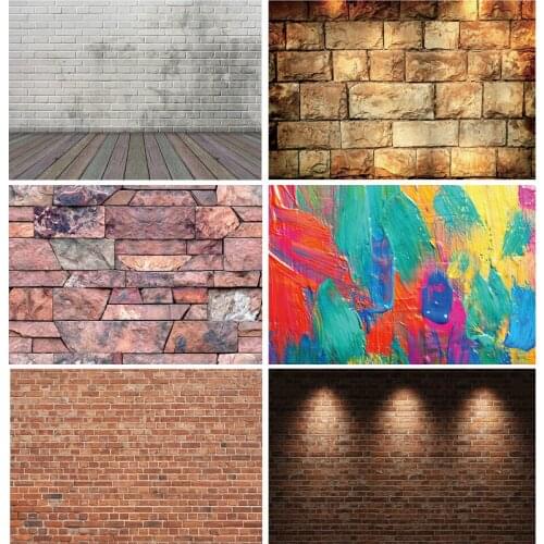 Vinyl Vintage Photography Backdrops Scenery Brick Wall Wooden Door Photo Photography Background 210203FH-01