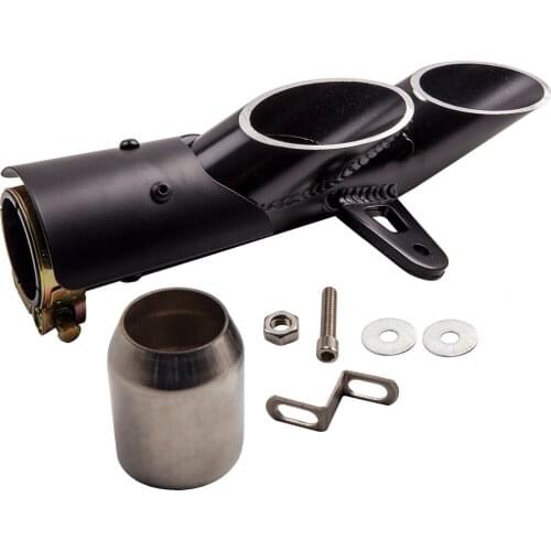 New 38mm-51mm Outlet Motorcycle Exhaust Muffler Tip Tail Pipe Slip On Bike Universal