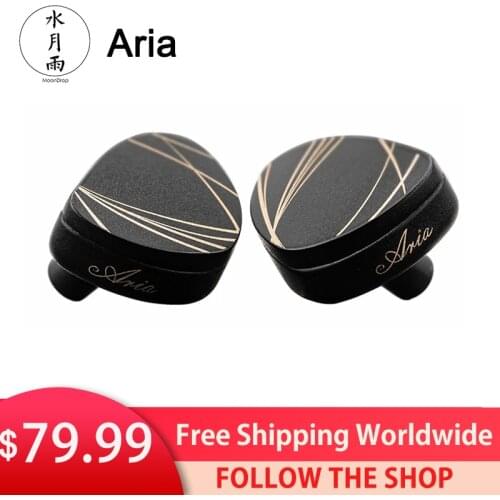 MoonDrop Aria Earbud High Performance LCP Diaphragm Dynamic Driver IEMs Earphone CNC Carved Headset with Detachable Cable