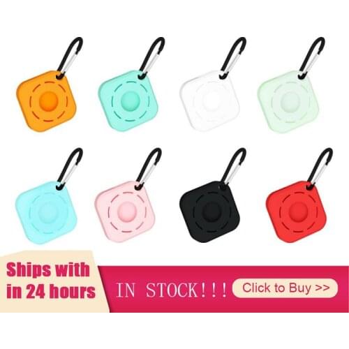 New For Apple Airtags Liquid Silicone Protective Sleeve For Apple Locator Tracker Anti-lost Device Keychain Protective Sleeve