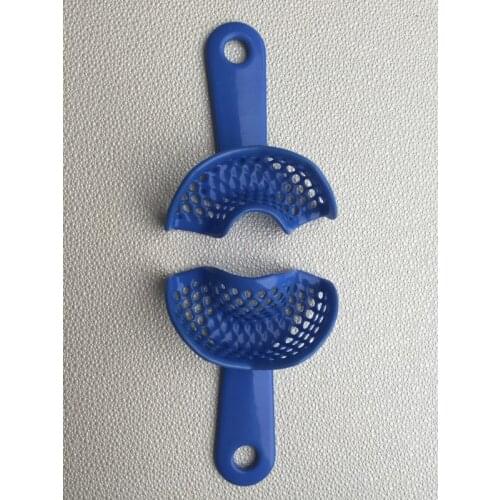 1 Pair Dental Stainless Steel Anterior Impression Trays Upper and Lower