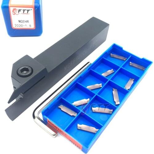 1PC MGEHR2020-1.5 External Grooving Tool Holder Parting Plate +10PCS 1.5MM MGGN150 C YC1125 High quality Carbide Inserts