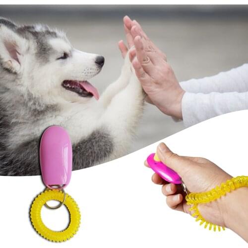 1PC Portable Training Guide Clicker Dog Supplies Whistle Trainer Delicate Button Clicker Pets Dog Cat Pet Clicker